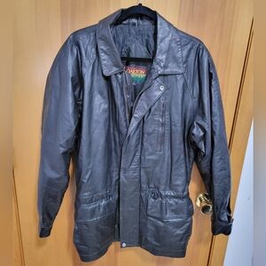 Vintage Oakton Limited Leather Coat, Size M